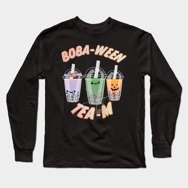 Boba Tea Bubble Tea Halloween Team Boba ween Tea m Aesthetic Halloween design